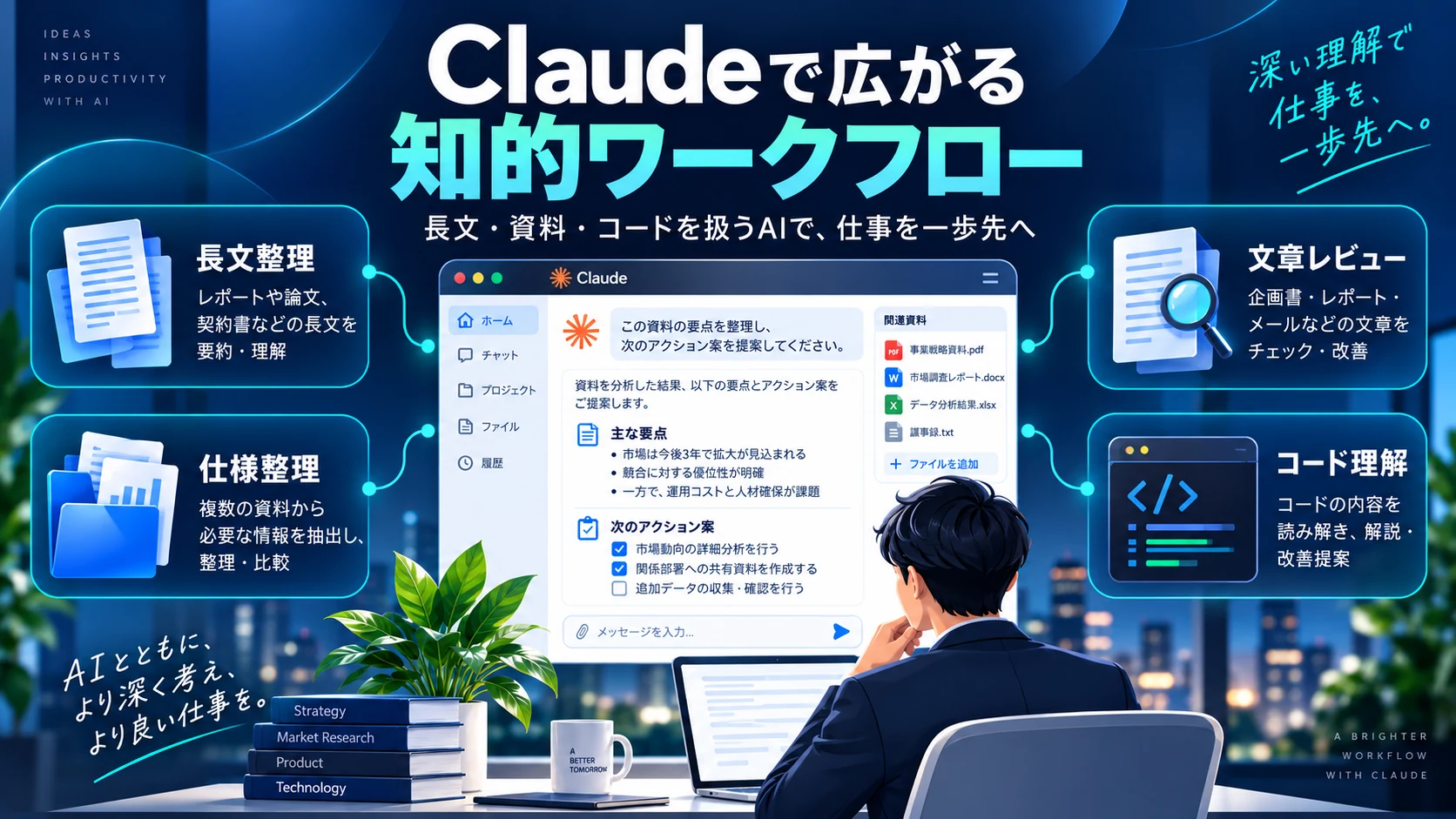 Claudeとは？長文・資料・コードを扱うAIとして企業でどう使える？の解説イメージ